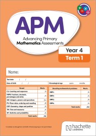 Advancing Primary Mathematics Assessments, Year 4 Term 1, 10pk