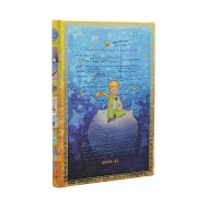 2027 Saint-Exupéry, The Little Prince (Embellished Manuscripts Collection) Midi 18-Month Hardcover Dayplanner (Elastic Band Closure) Horizontal