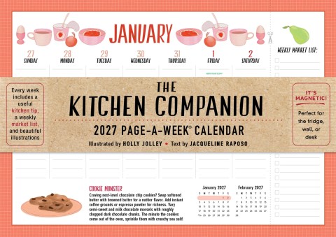The Kitchen Companion Page-A-Week Calendar 2027